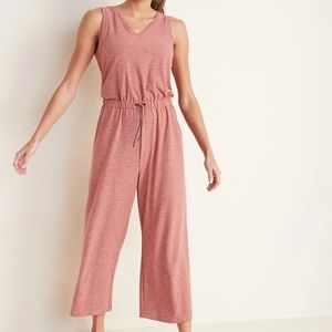 V-Neck Wide-Leg Jumpsuit